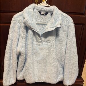 Lands End lightweight fleece.  Never worn. Baby blue, small petite.